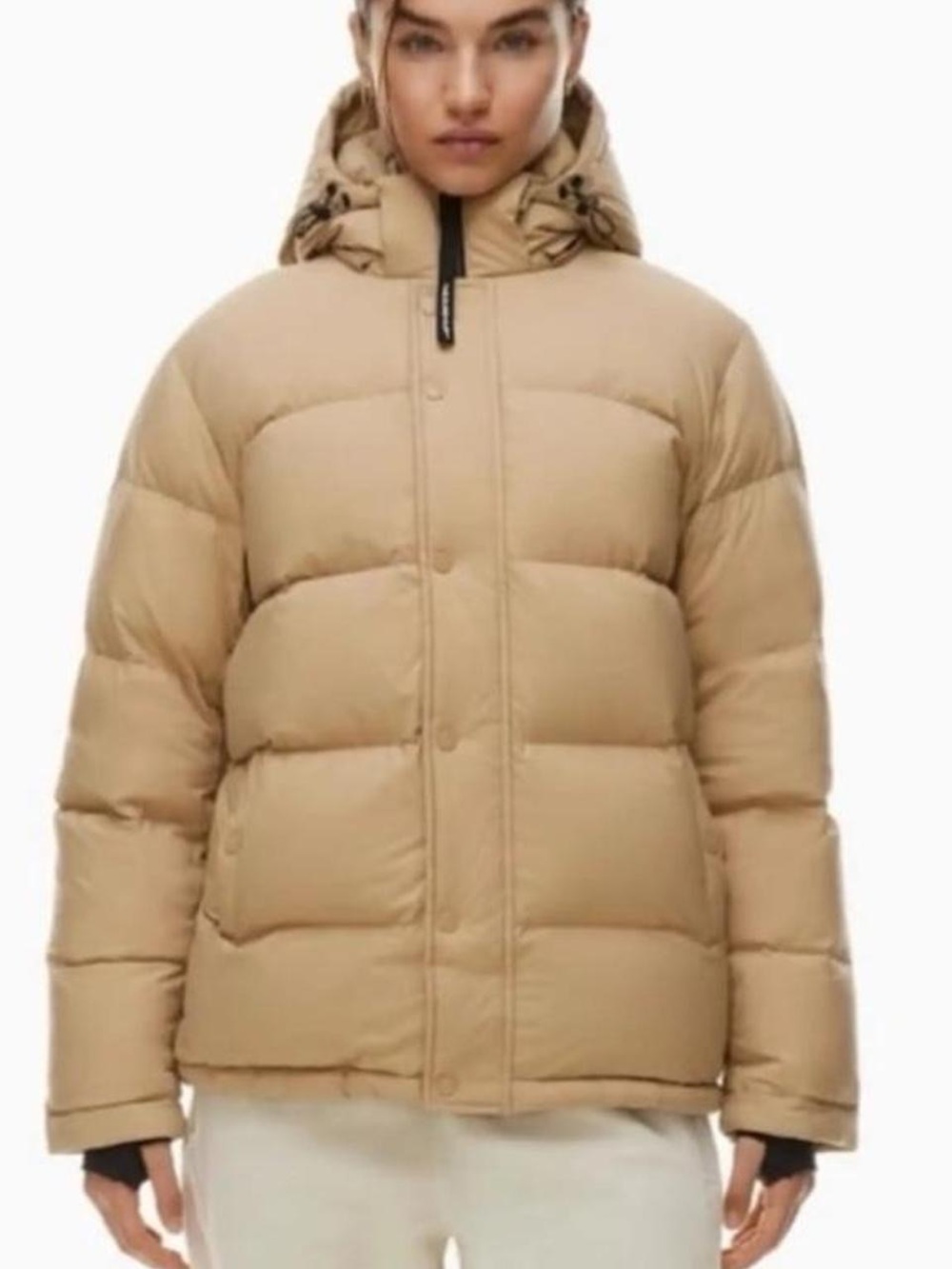 NWT Aritzia Super Puff climatte Oxford Tan SzXs